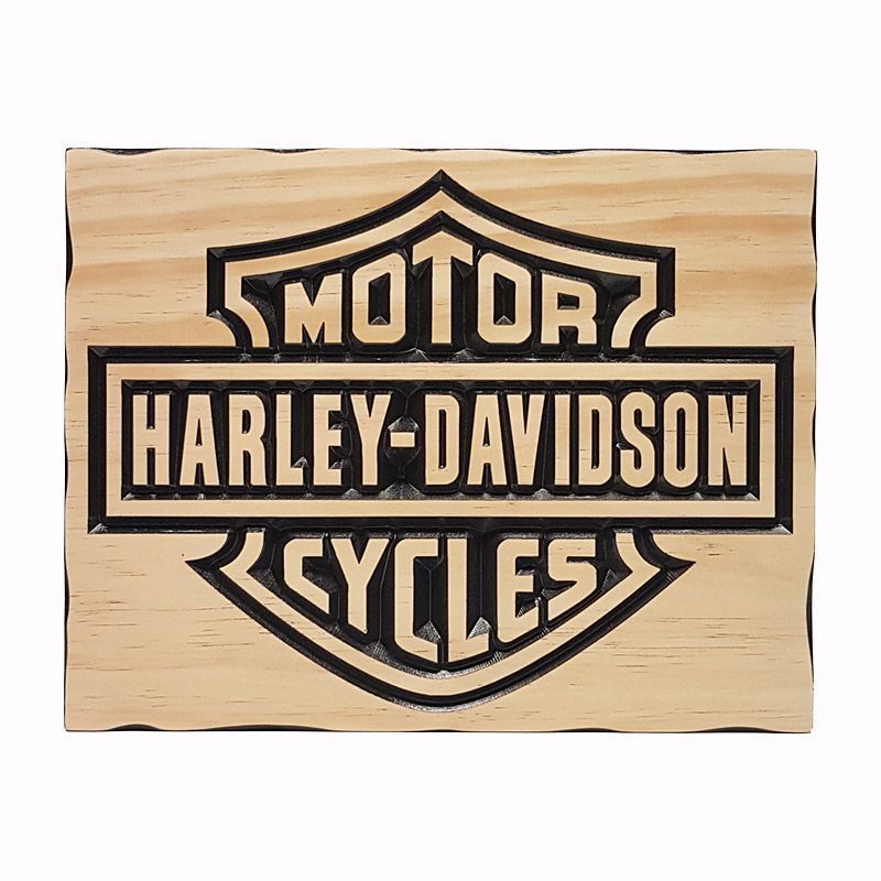 Harley Davidson 2 front - Timber Sign