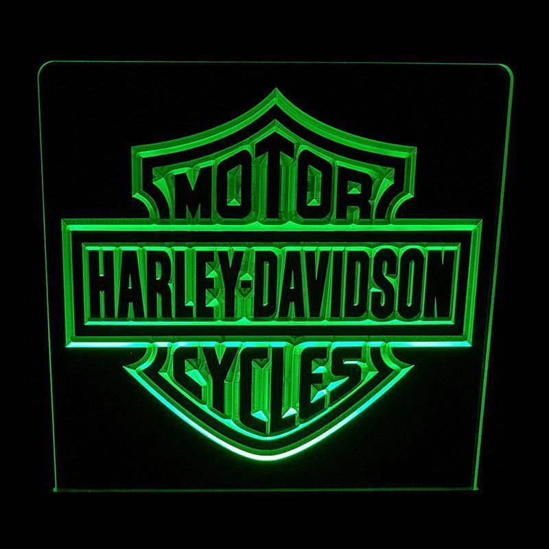 ACRYLIC LED SIGN HARLEY DAVIDSON 2