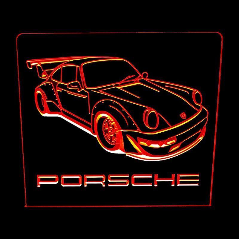 Porsche 1 red - Acrylic Led