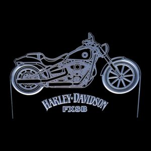 Harley Davidson FXSB - Acrylic LED Sign