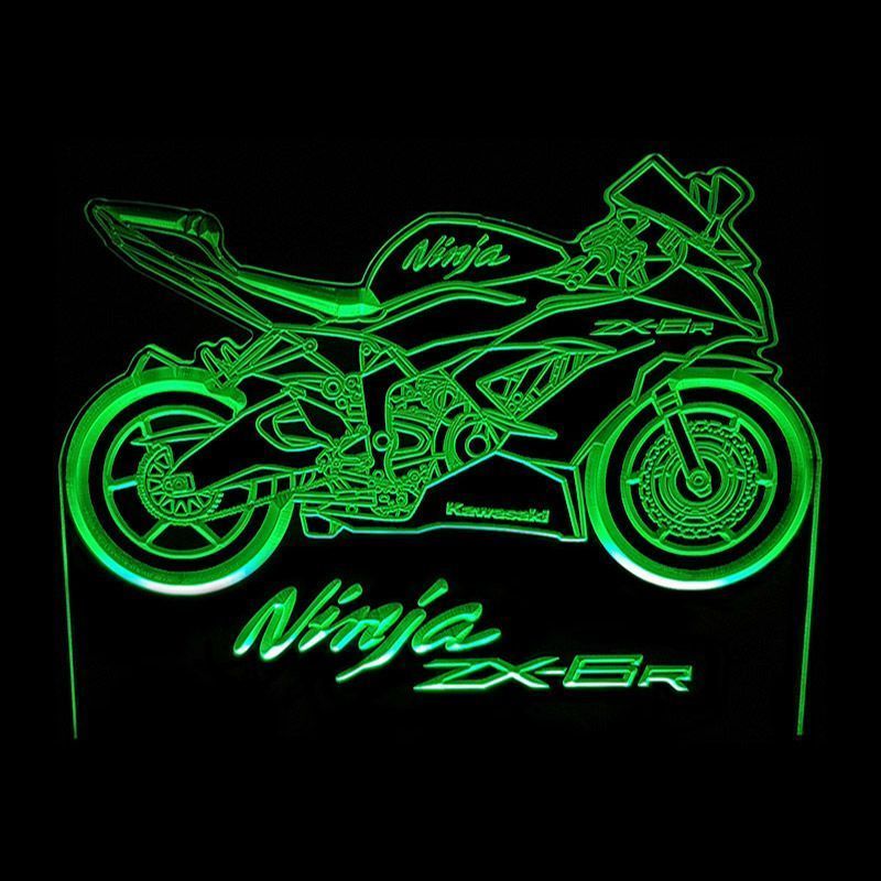 Ninja ZX-6R green - Acrylic Led