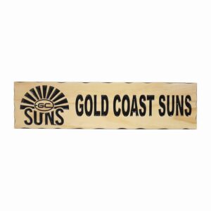 Gold Coast Suns - Timber Sign