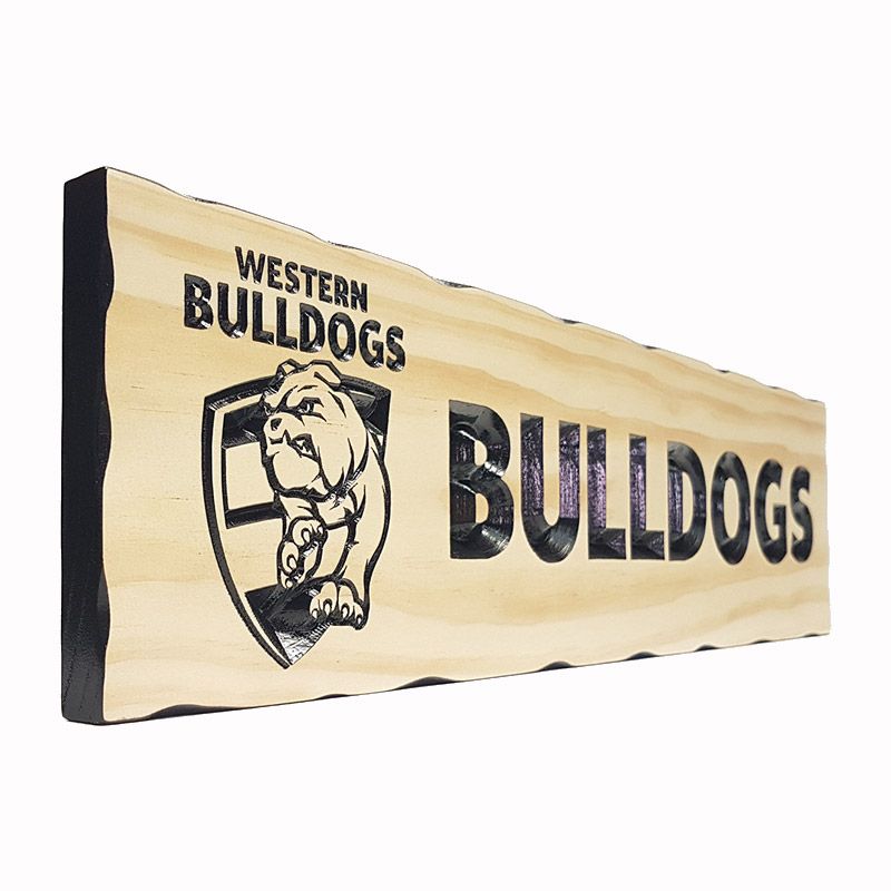 Western Bulldogs side - Timber Sign