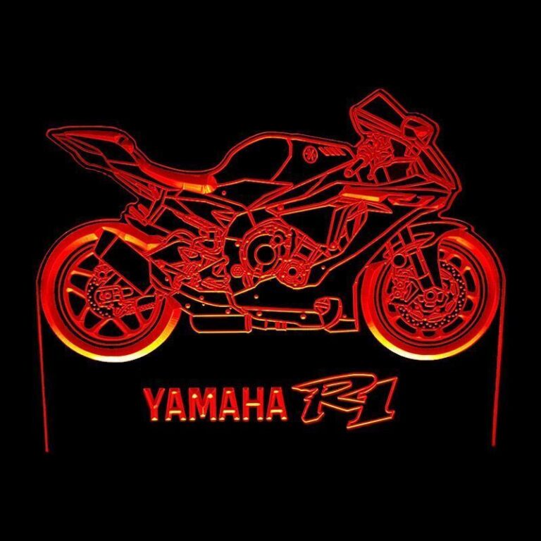 Yamaha R1 Led Sign Yamaha R1 - Acrylic LED Sign - Bettaline Designs