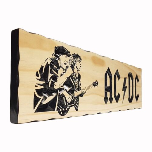 AC/DC - Timber Sign - Bettaline Designs