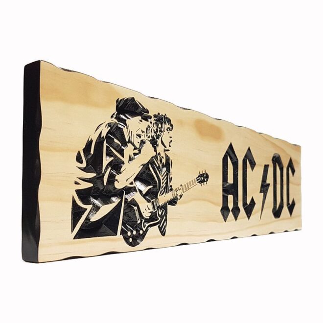 AC/DC - Timber Sign - Bettaline Designs