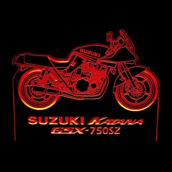Suzuki Katana GSX-750SZ - Acrylic LED Sign - Bettaline Designs