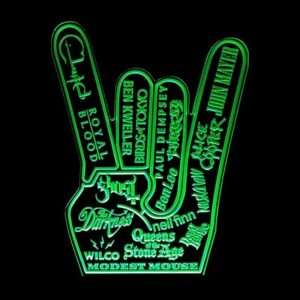 Music Rock On Band Hands 5 - RGB Acrylic LED Sign