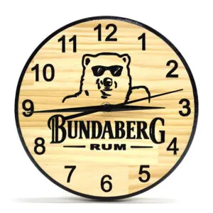 Bundaberg Bundy Rum - Timber Clock