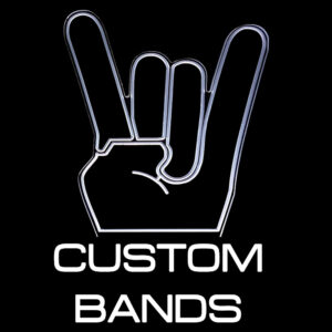 Music Rock On Band Hands Custom - RGB Acrylic LED Sign