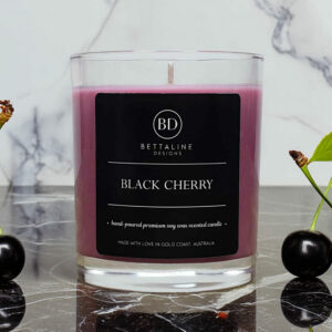 Black Cherry  - 100% Soy Wax Scented Glass Candle