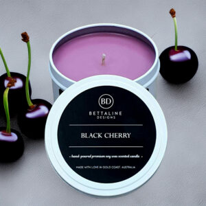 Black Cherry - 100% Soy Wax Scented Tin Candle