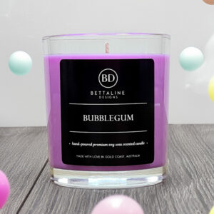 Bubblegum  - 100% Soy Wax Scented Glass Candle