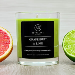 Grapefruit & Lime  - 100% Soy Wax Scented Glass Candle