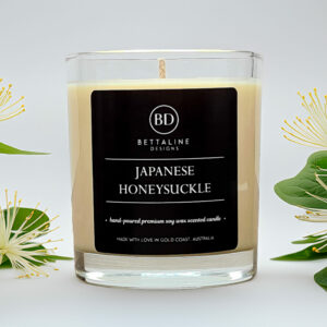 Japanese Honeysuckle  - 100% Soy Wax Scented Glass Candle