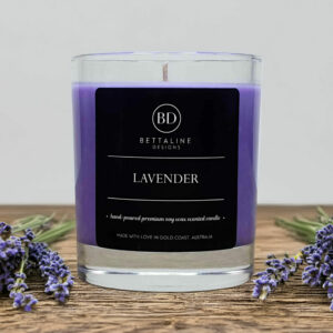 Lavender  - 100% Soy Wax Scented Glass Candle