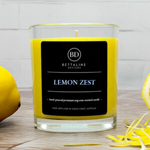 Lemon Zest  - 100% Soy Wax Scented Glass Candle