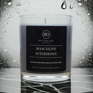 Masculine Aftershave - 100% Soy Wax Scented Glass Candle
