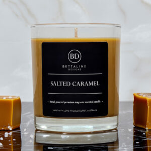 Salted Caramel  - 100% Soy Wax Scented Glass Candle