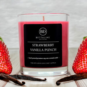 Strawberry Vanilla Punch - 100% Soy Wax Scented Glass Candle