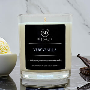 Very Vanilla  -  100% Soy Wax Scented Glass Candle